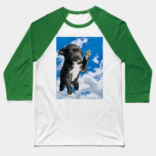 Black puppie Baseball T-Shirt